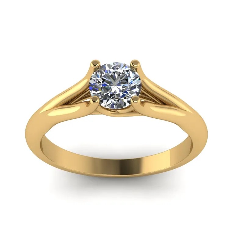 0.47ct Brilliant Diamond Solitaire Gold Engagement Ring  - 02CG15