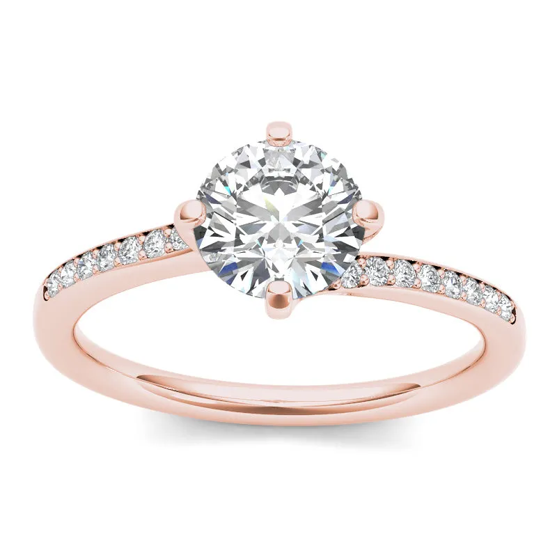 1.15ct Brilliant Cut Diamond  Gold Engagement Ring  - 01US14