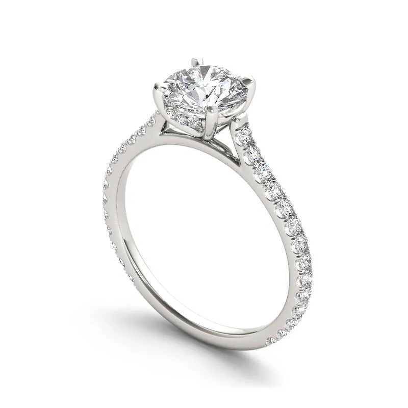 1.42ct Brilliant Diamond Solitaire Gold Engagement Ring  - 01US04