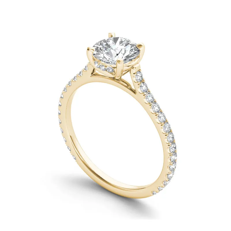 1.42ct Brilliant Diamond Solitaire Gold Engagement Ring  - 01US04