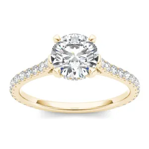 1.42ct Brilliant Diamond Solitaire Gold Engagement Ring  - 01US04