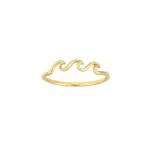 14k Gold Triple Wave Ring