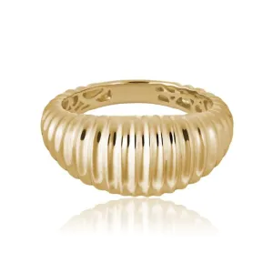14kt Tapered Dome Ring