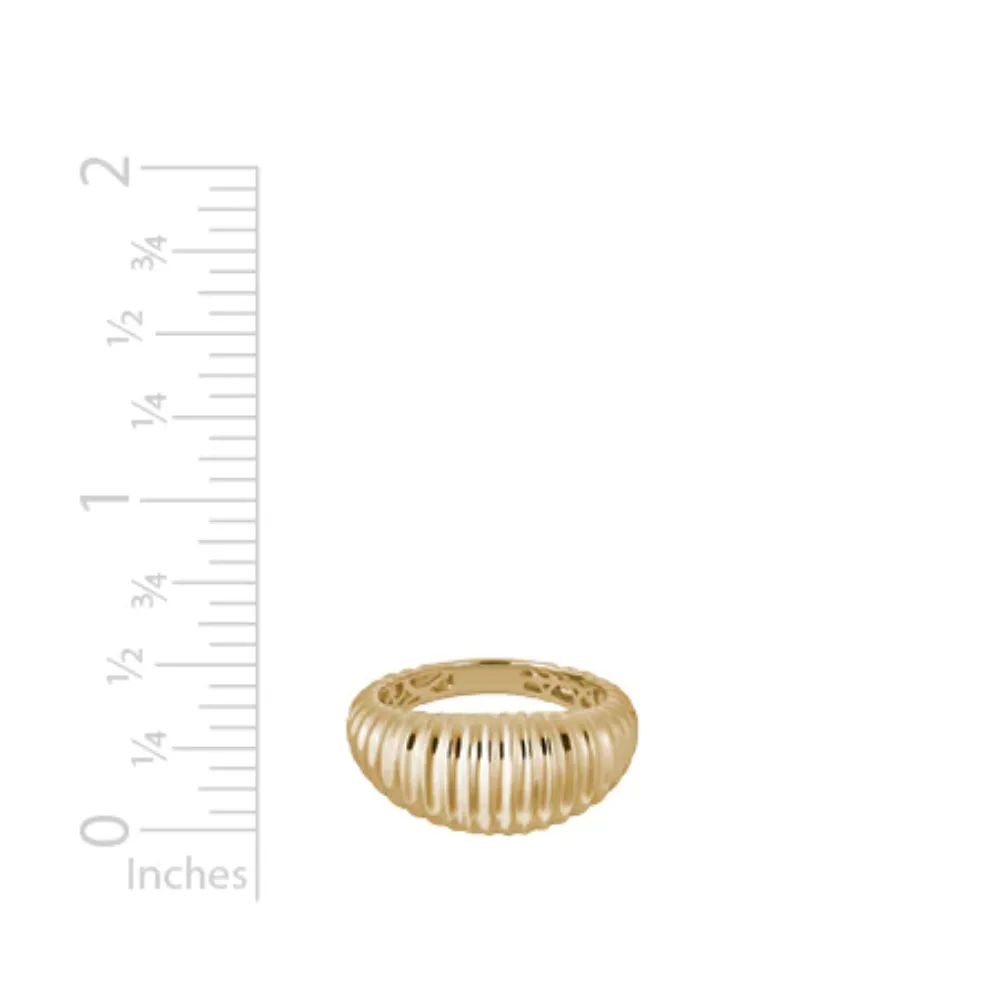 14kt Tapered Dome Ring