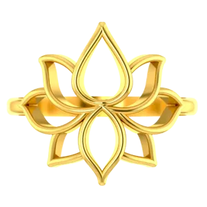 22k Gold Ring With Intricate Design From Goldlites Collection