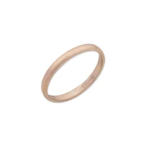 22K Rose Gold "Peach Glow" Solid Plain Band
