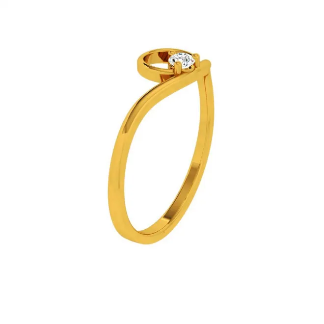 22KT (916) Yellow Gold Ring For Women