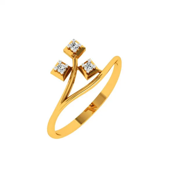 22KT (916) Yellow Gold Ring For Women