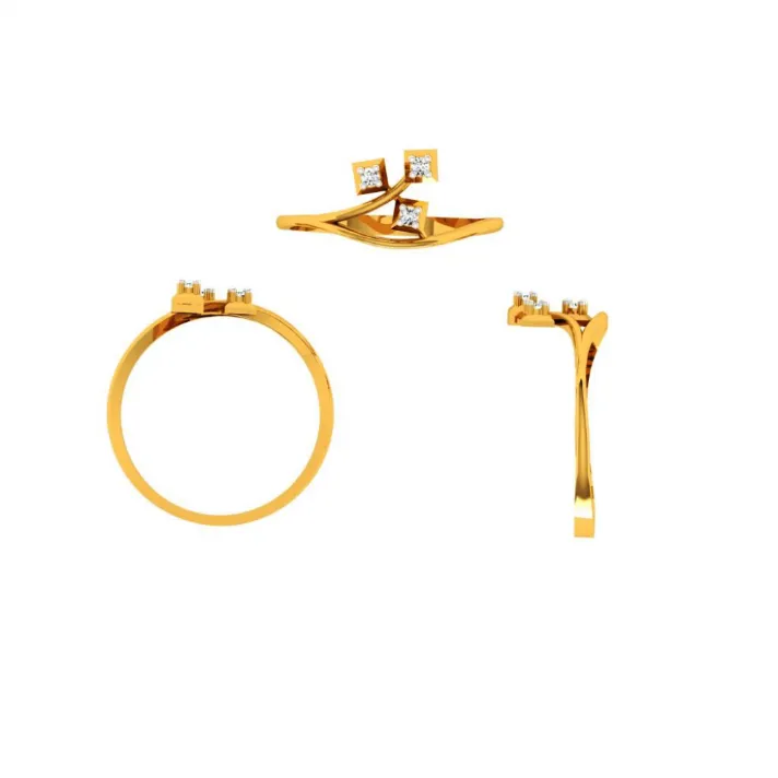 22KT (916) Yellow Gold Ring For Women