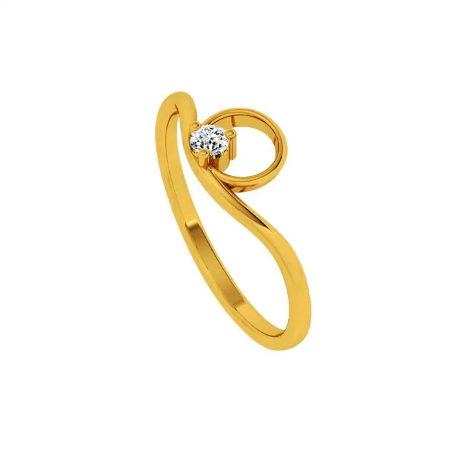 22KT (916) Yellow Gold Ring For Women