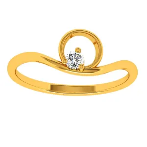 22KT (916) Yellow Gold Ring For Women