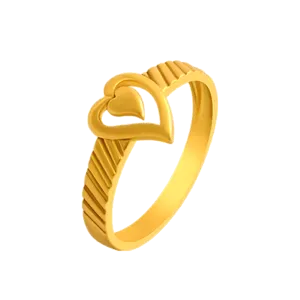 22KT Metal Yellow Gold Ring For Women