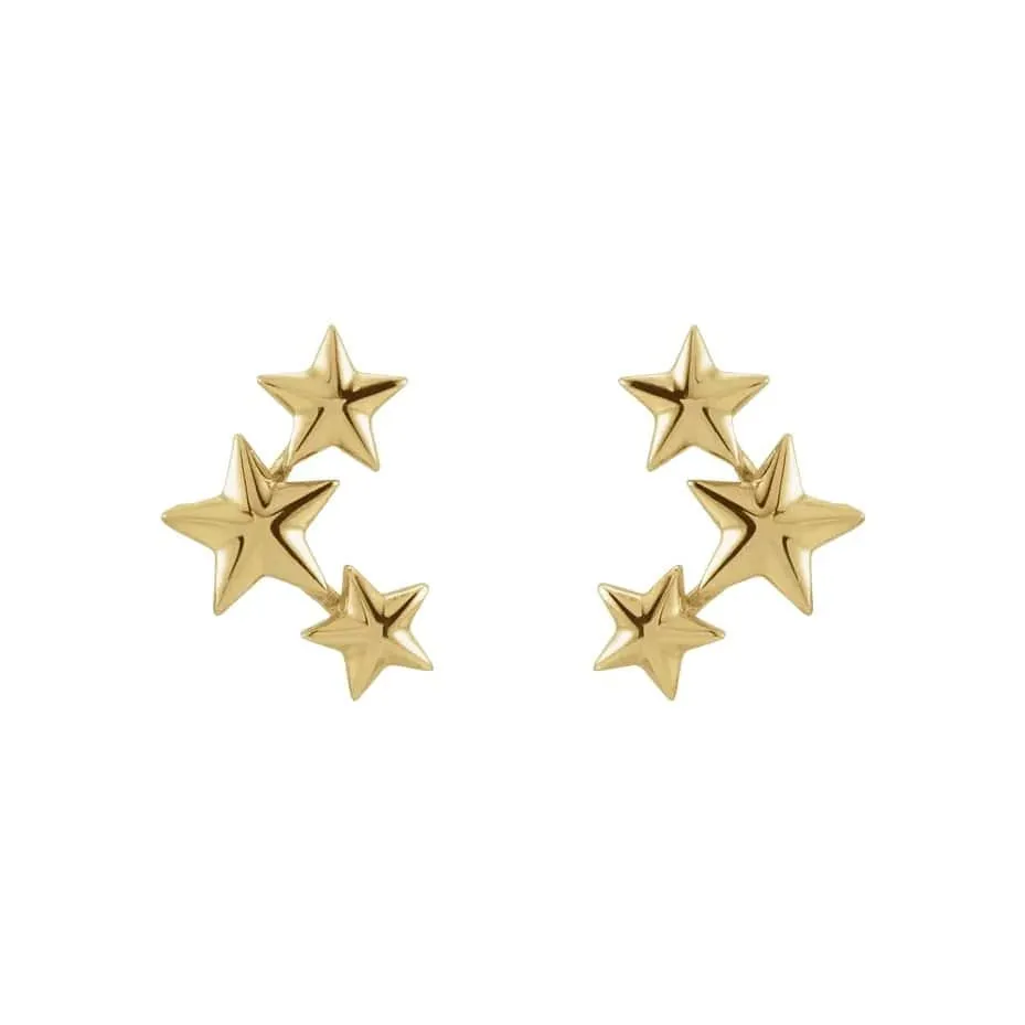 3-Star Climber Earrings