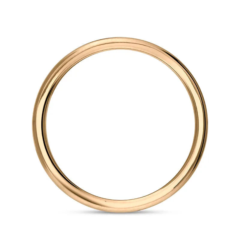 9ct Rose Gold Turquoise Queen's Jubilee Hallmark 6mm Ring D