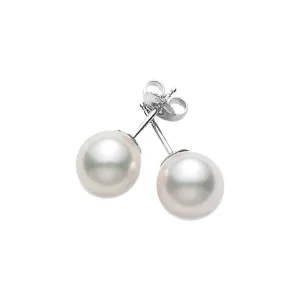 Akoya Cultured Pearl Everyday Essentials Stud Earrings (AAA 8-7.5mm)