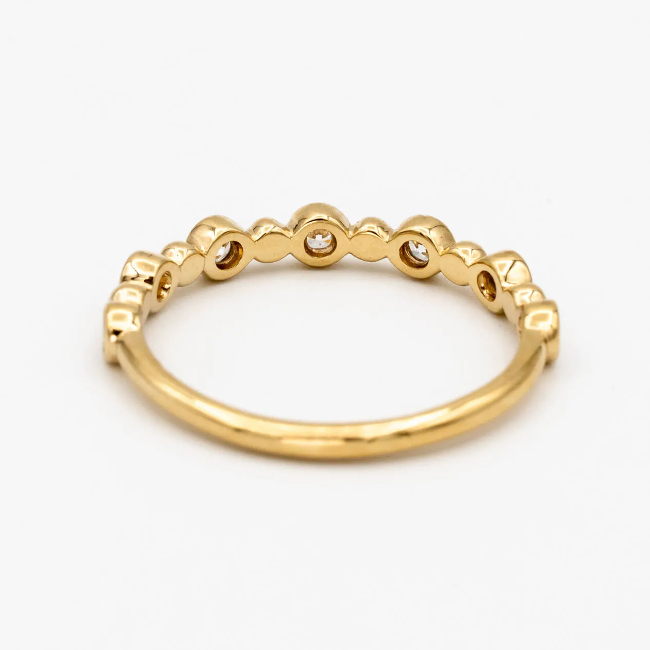 Bead   Diamond Wedding Band