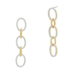 Bright Sky Chain Link Earrings