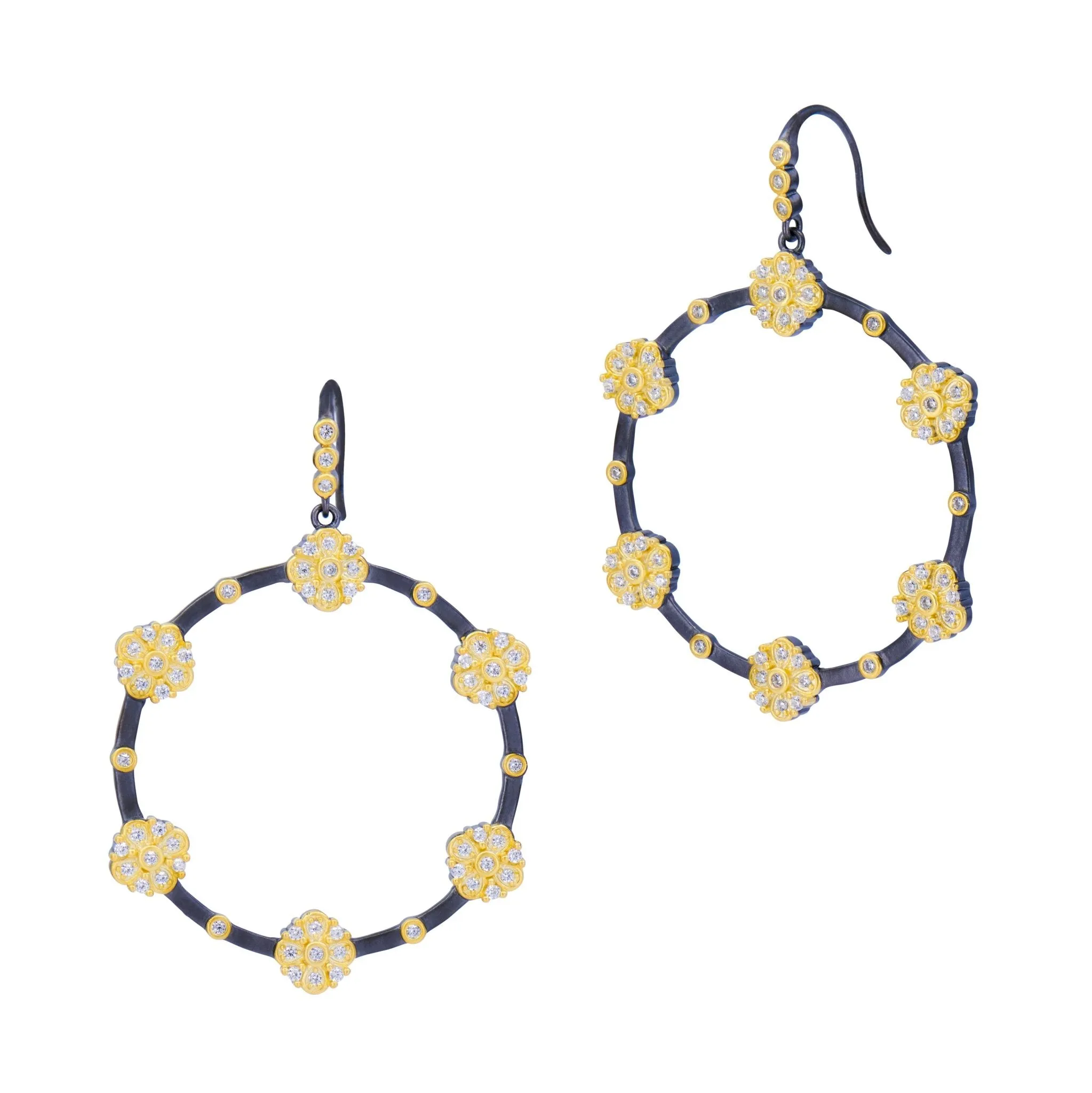 Brooklyn in Bloom Station Open Hoop Earrings