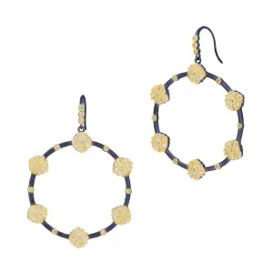 Brooklyn in Bloom Station Open Hoop Earrings