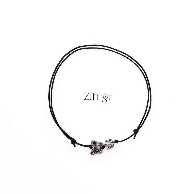 Butterfly Flower charm Anklet - KY100272