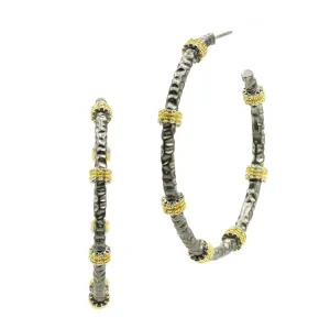 Contemporary Deco Textured Earrings