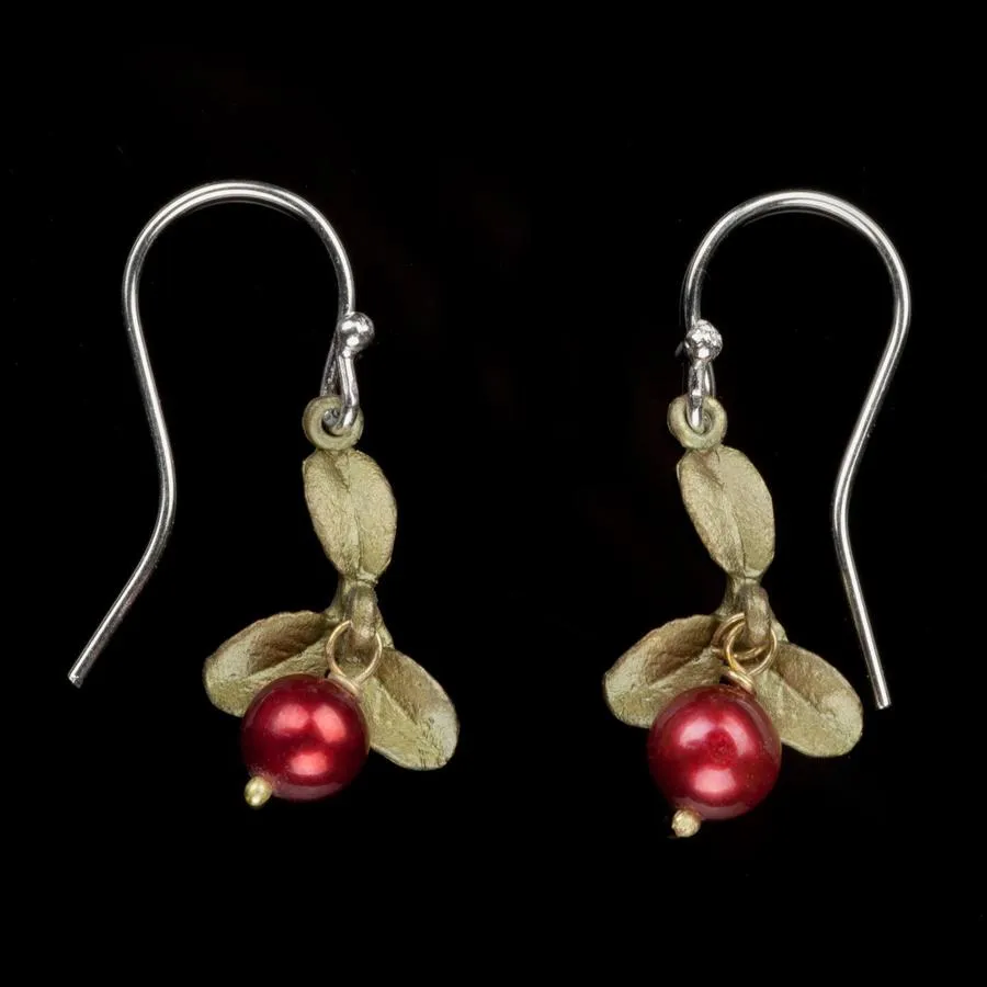 Cranberry Drop Earrings