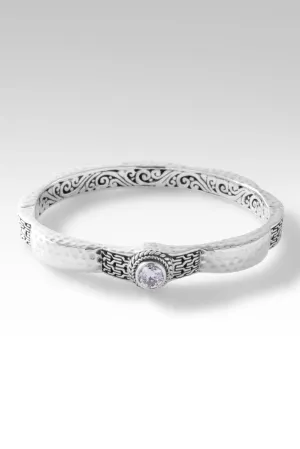 Cultivate Kindness Bangle? in Moissanite