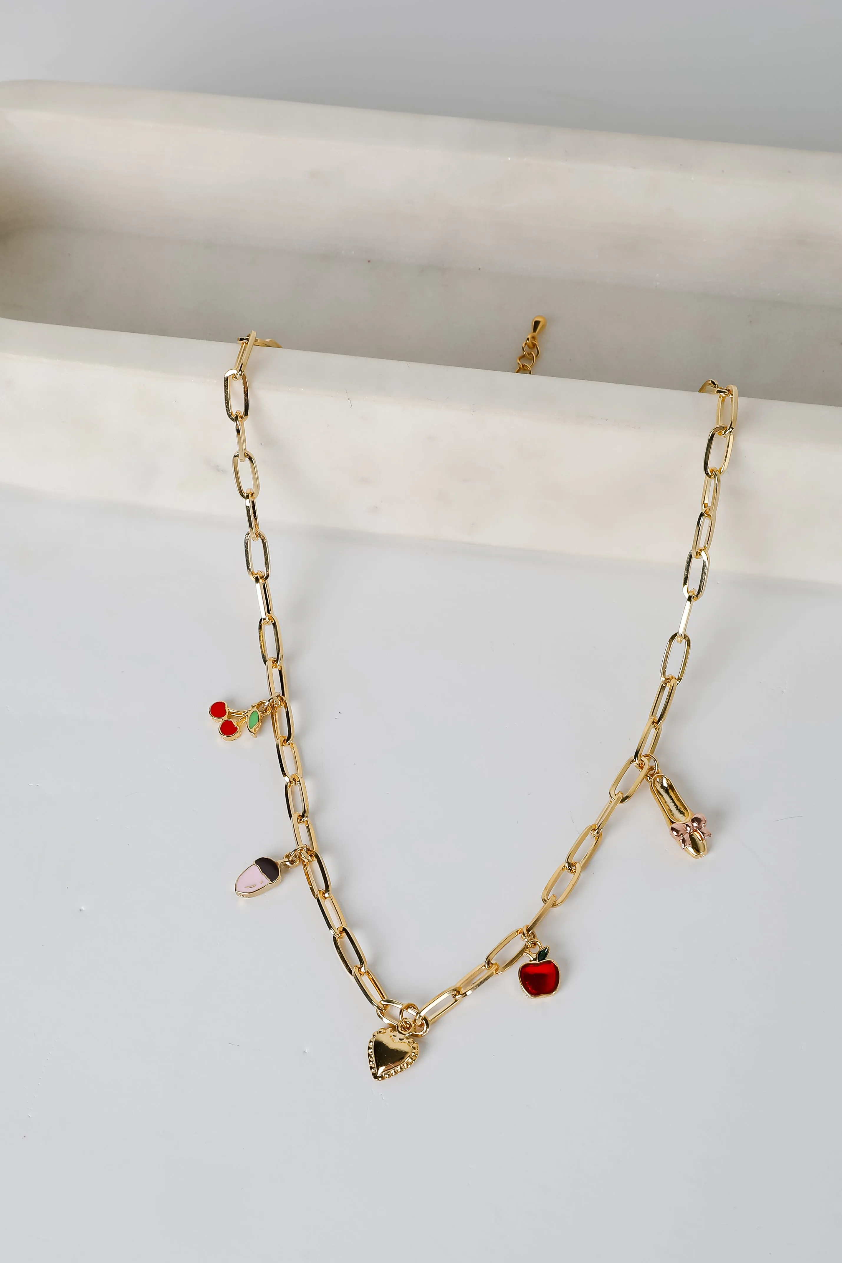 Emily Gold Charm Necklace