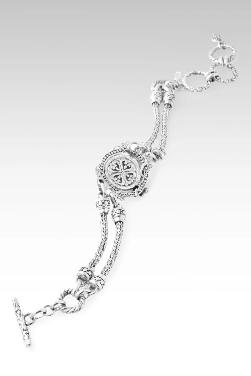 Find Peace Bracelet? in White Mabe Pearl