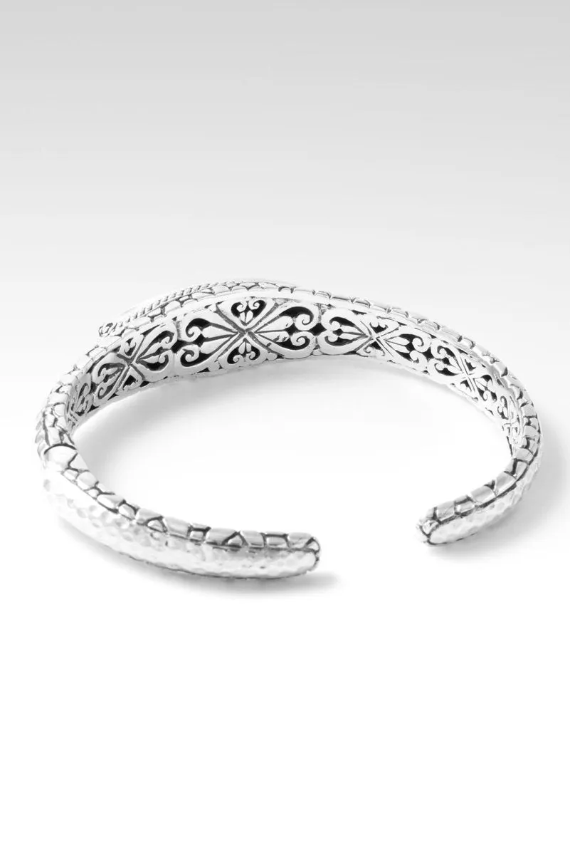 Flourishing Faith Cuff? in Red Sponge Coral