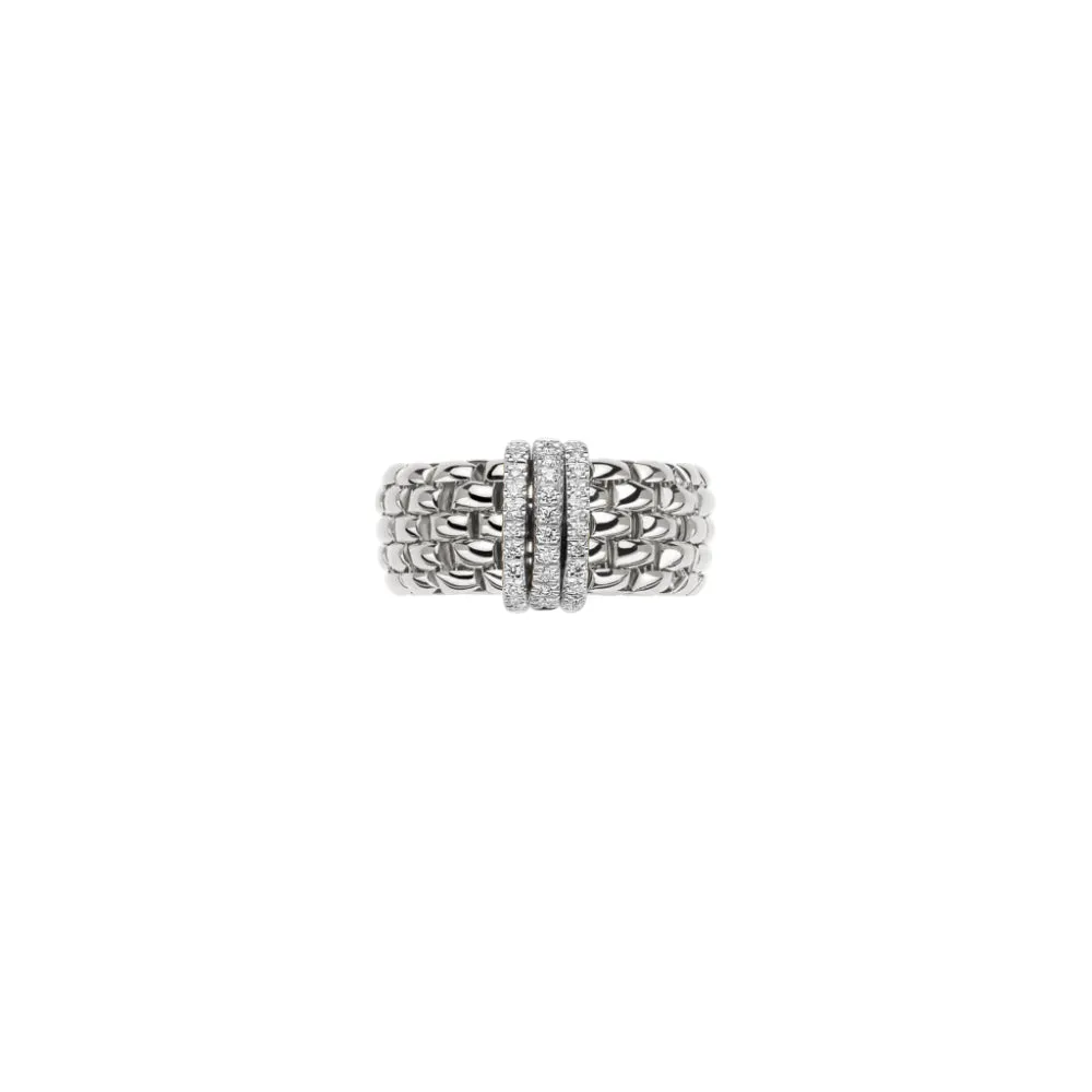 Fope Panorama Collection 18k Flex'it Ring with Diamonds