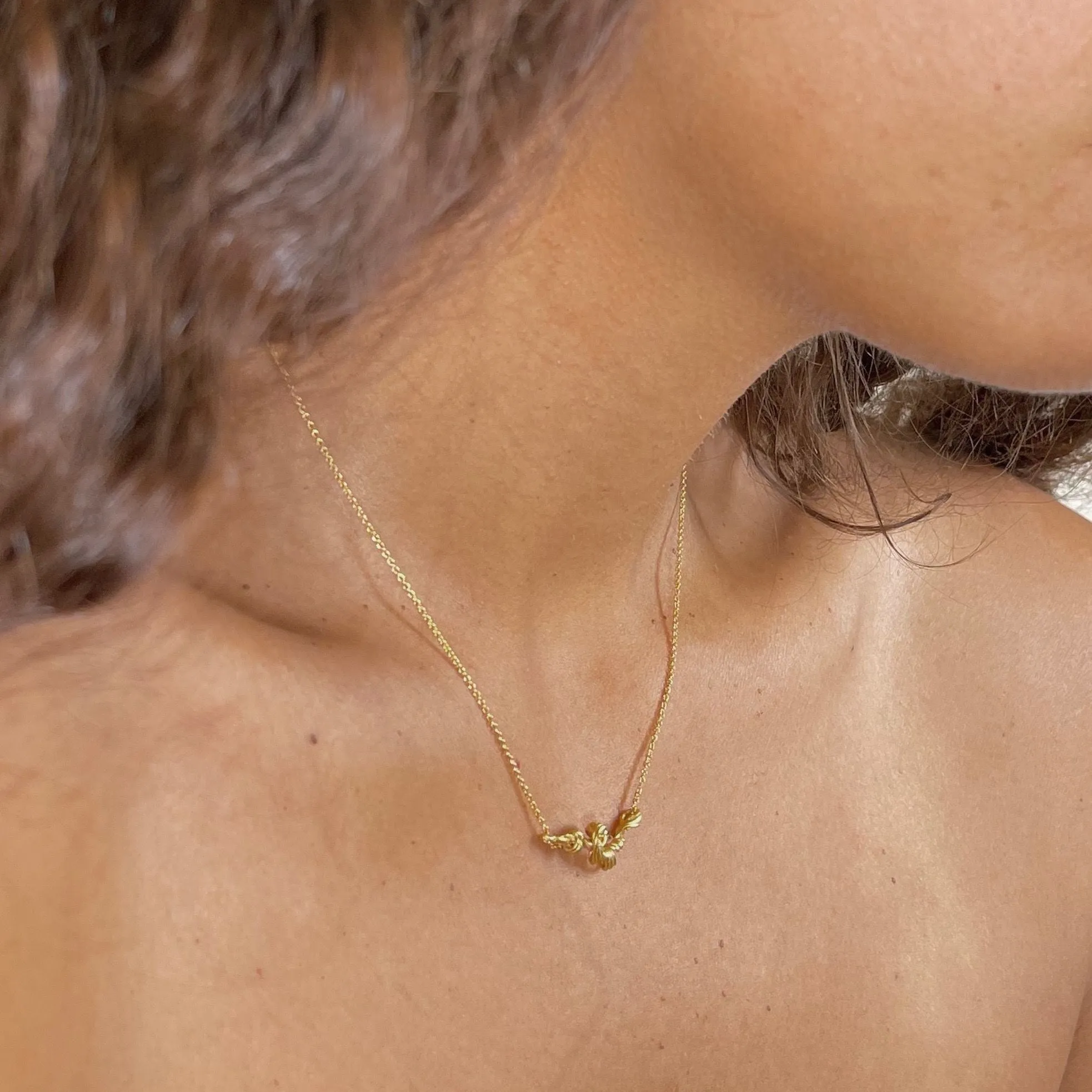 Fouett??s Petite 24K Gold Plated Necklace