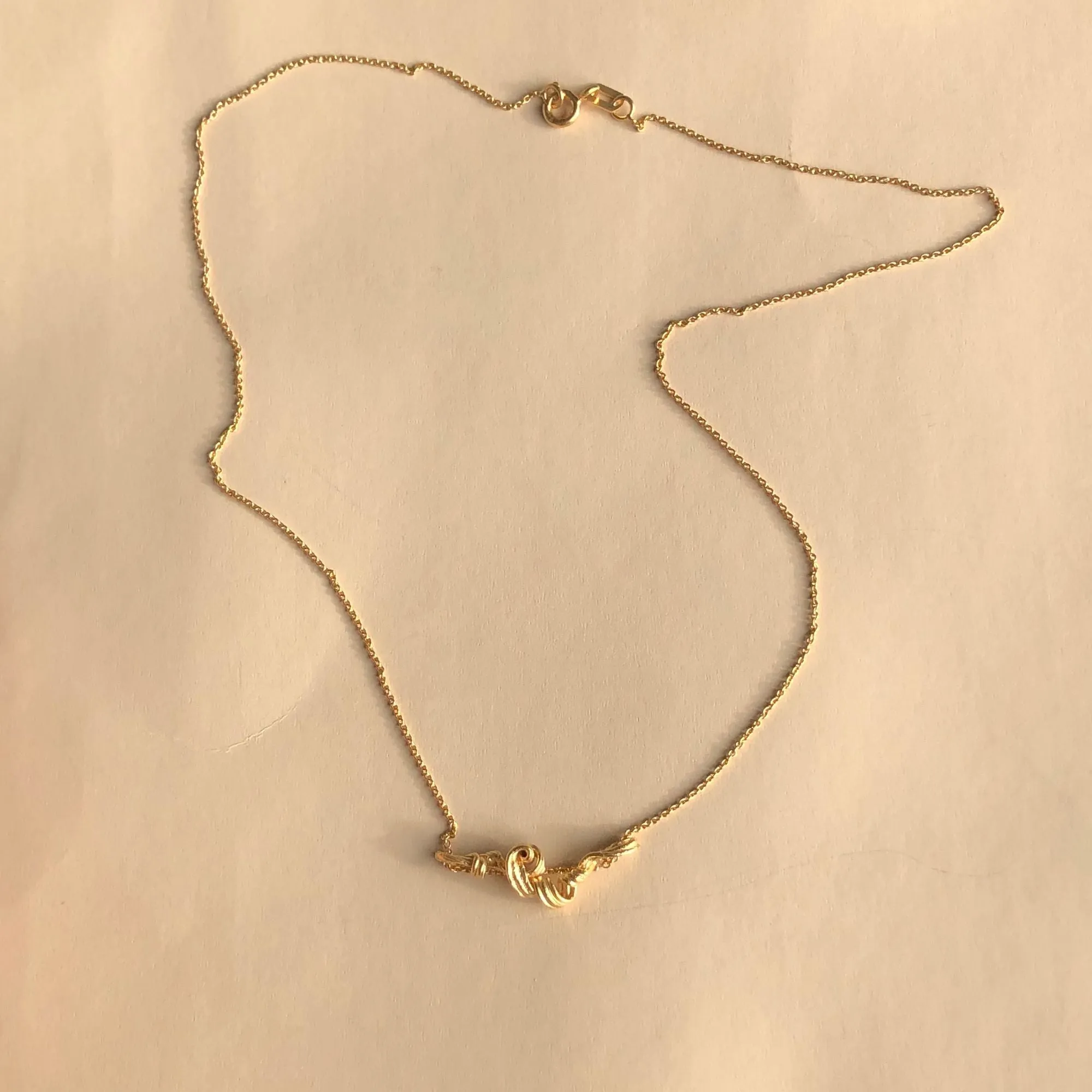 Fouett??s Petite 24K Gold Plated Necklace