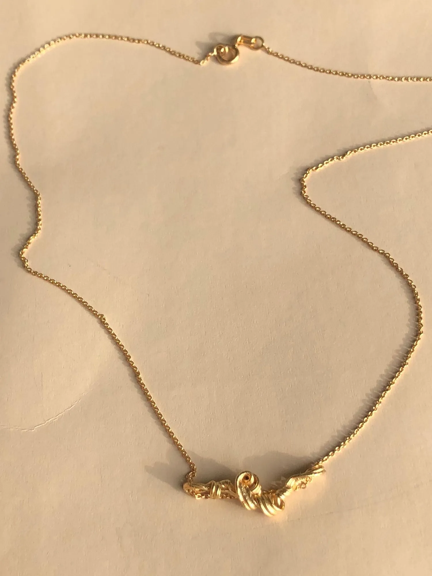Fouett??s Petite 24K Gold Plated Necklace