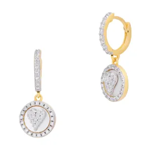 FR Sentiments Heart Charm Earrings