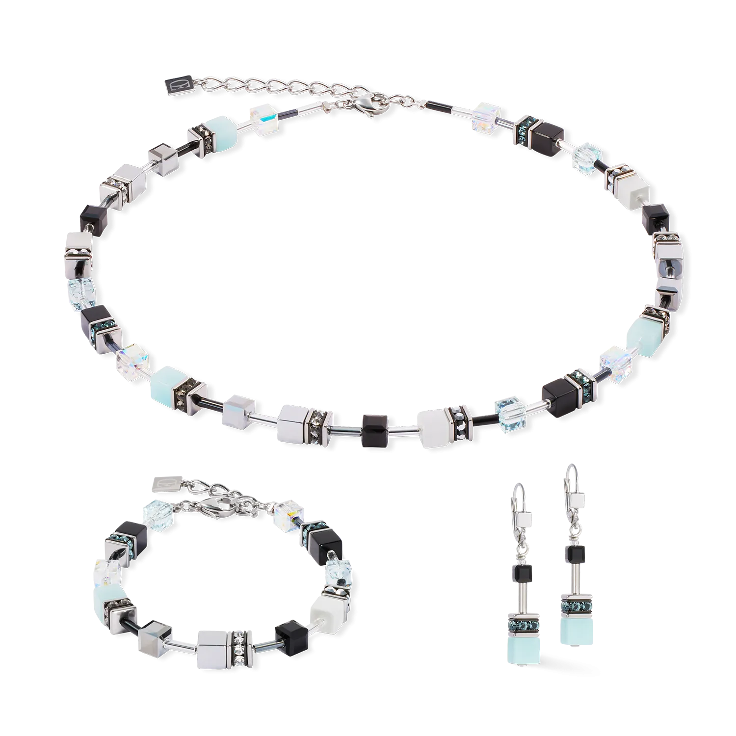 GeoCUBE? Iconic Bracelet Ice Serenity silver