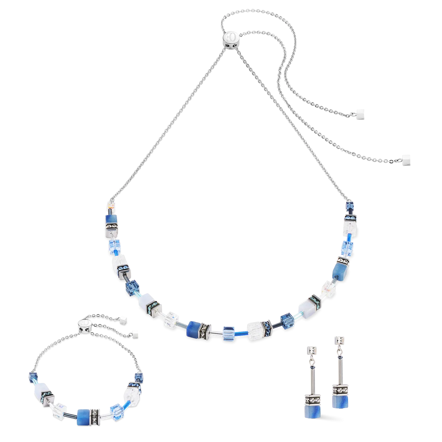 GeoCUBE? Iconic Nature Chain bracelet blue