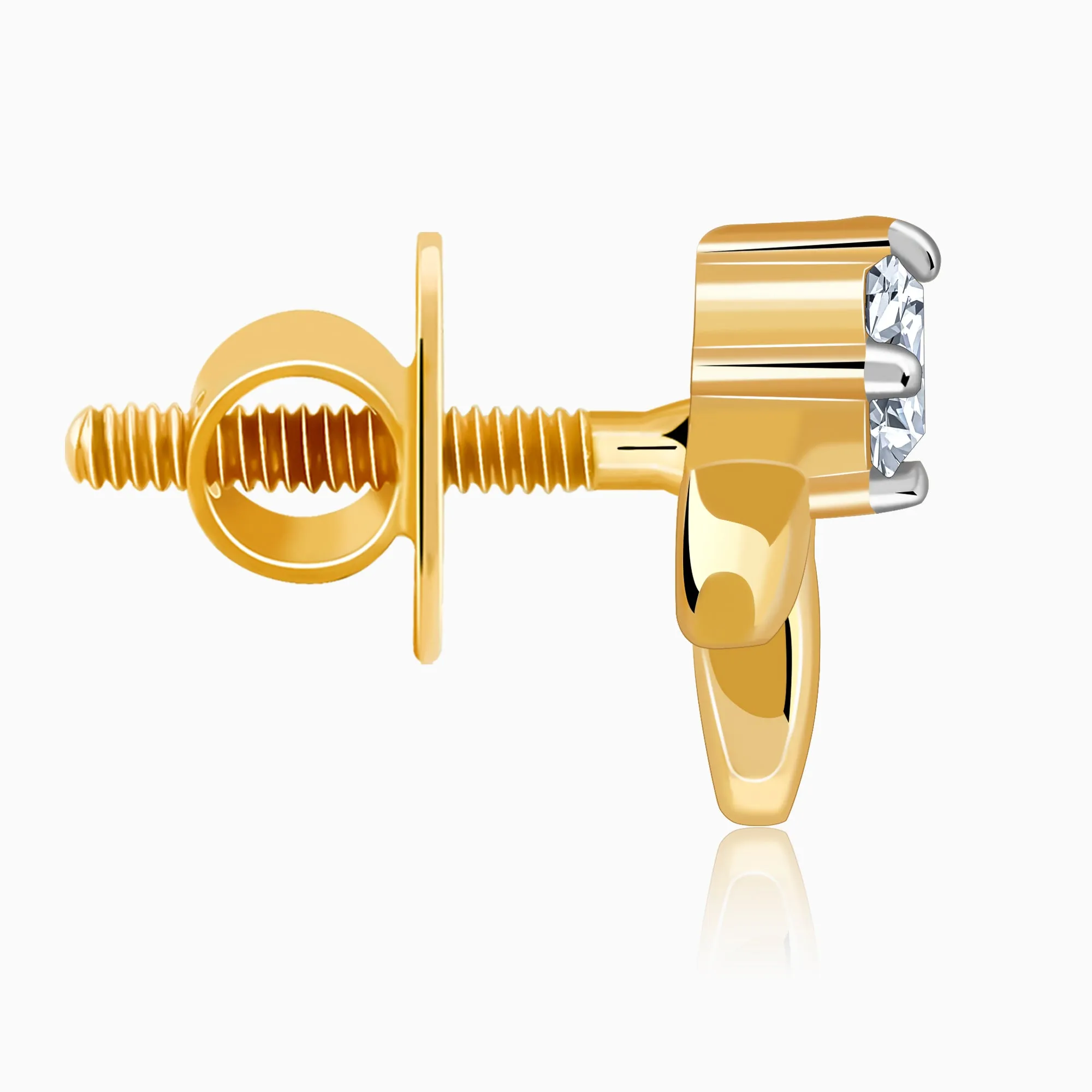 Gold Blossom Diamond Studs
