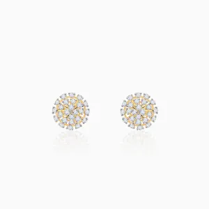 Gold Dandelion Whisper Diamond Earrings