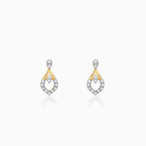 Gold Glow Drops Diamond Earrings