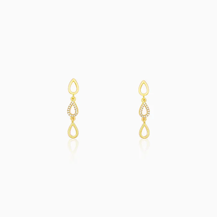 Golden Paisley Earrings
