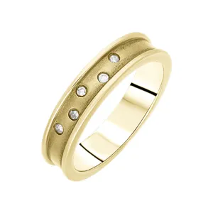Hot Diamonds Gold Concave Ring D