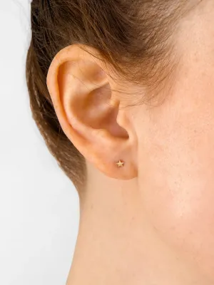Icon Star Earring Studs - Gold
