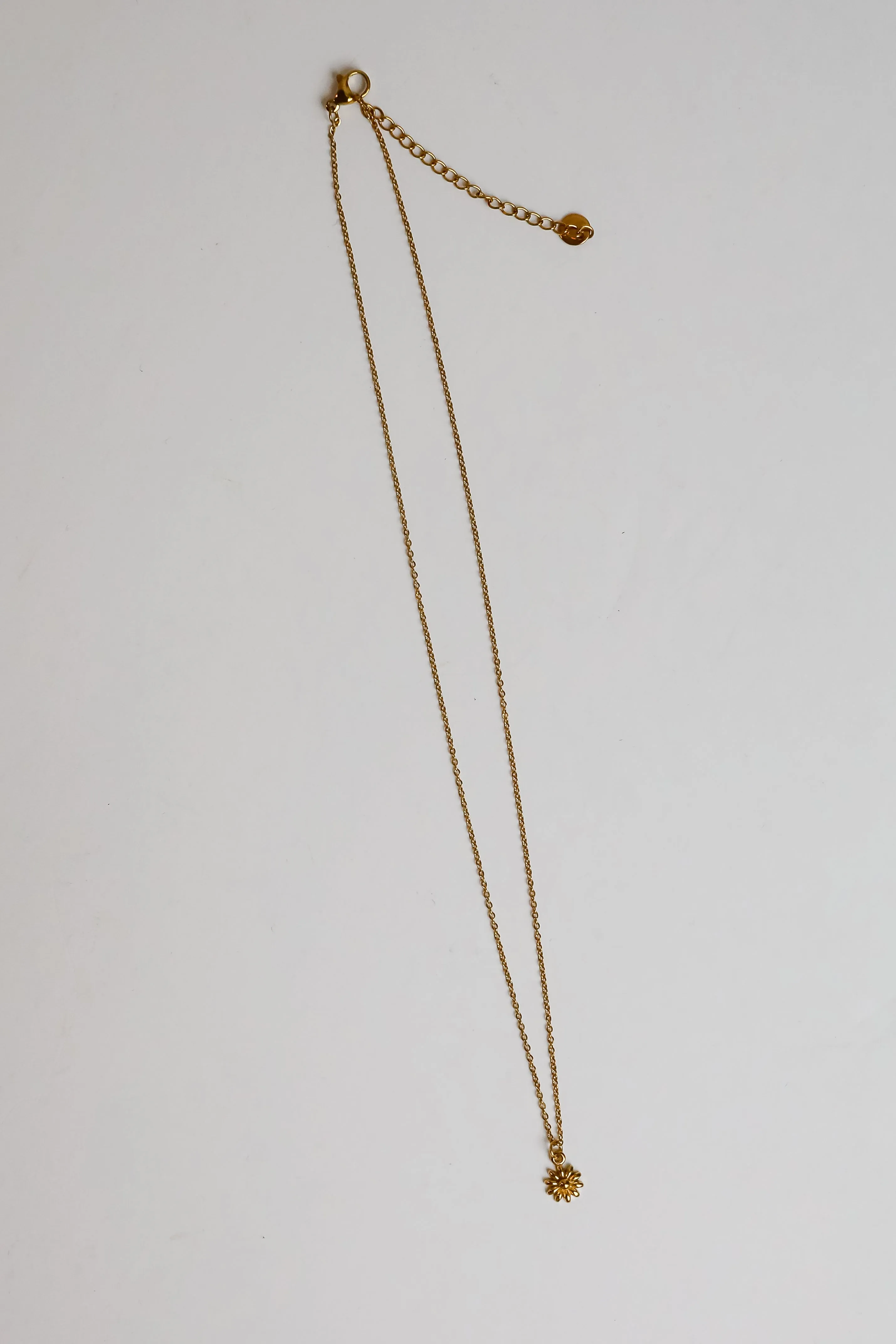 Kiara Gold Flower Charm Necklace