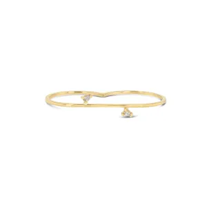 Linear Confetti Double Ring