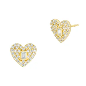 Locked in Love Stud Earrings