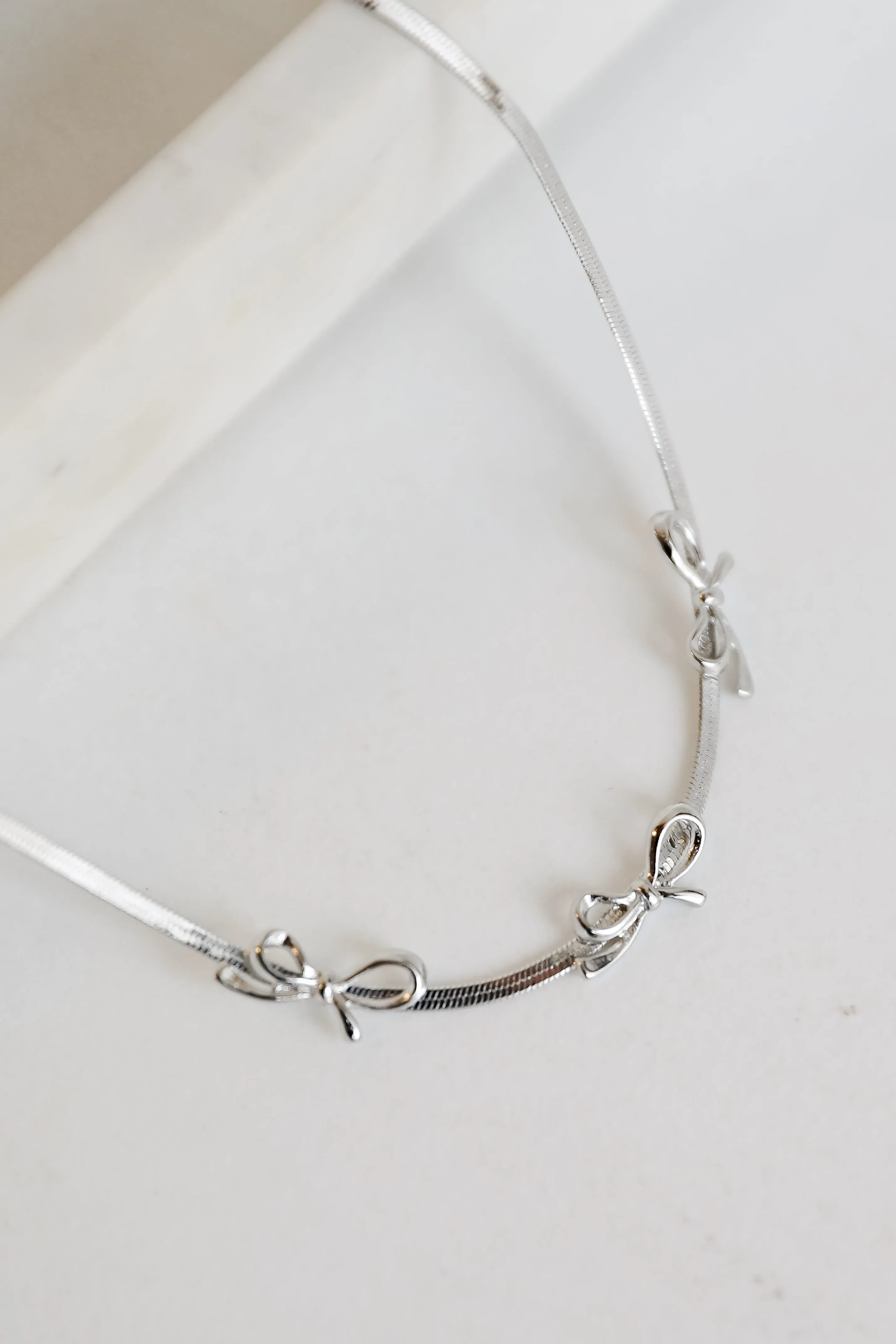 Maddy Bow Charm Necklace