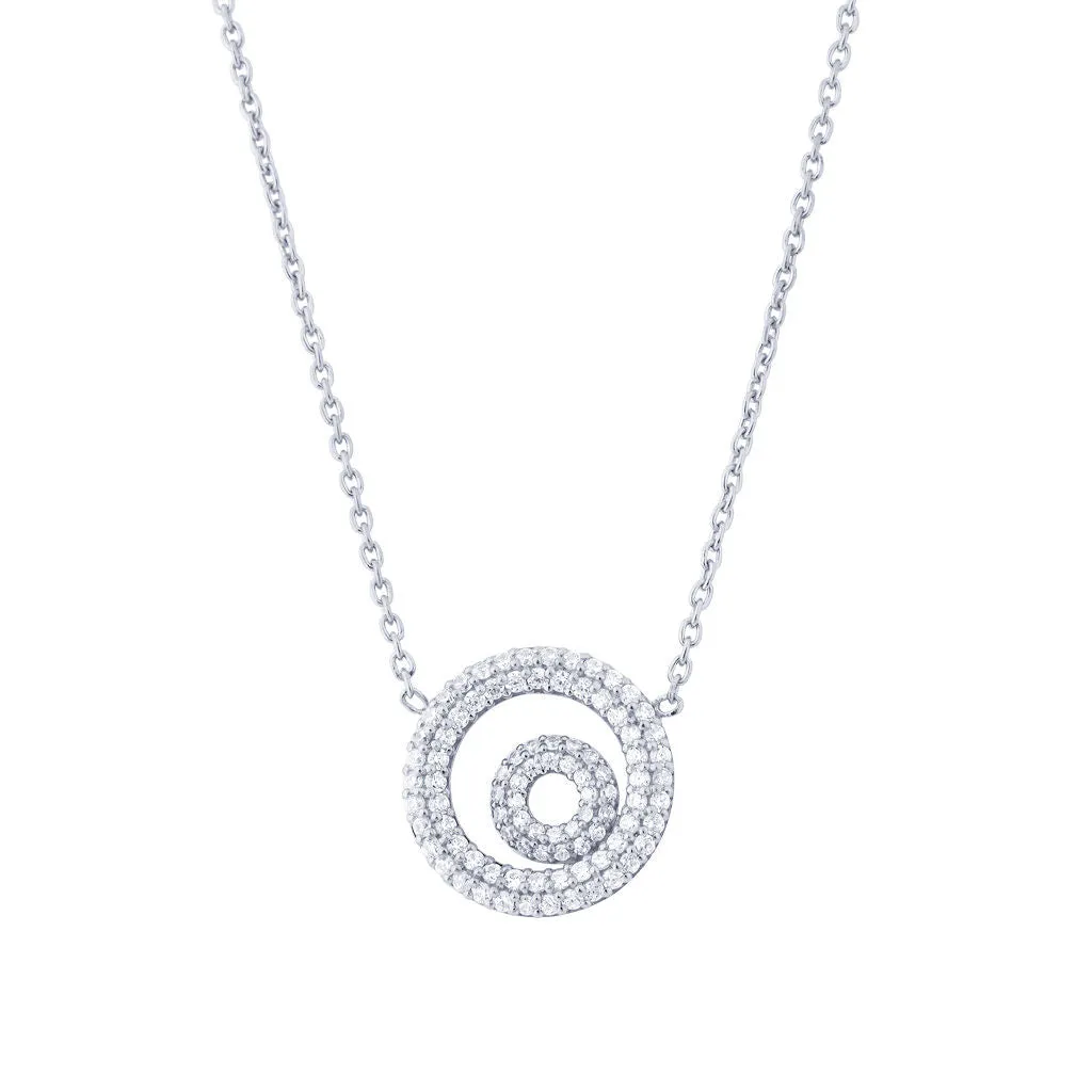 Matin 18K Whitegold Necklace w. 93 Diamonds