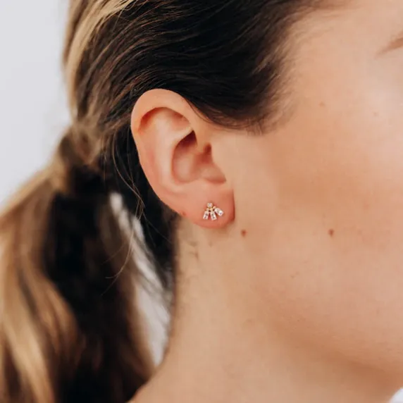 Mel Soldera Petite Deco Fan Stud