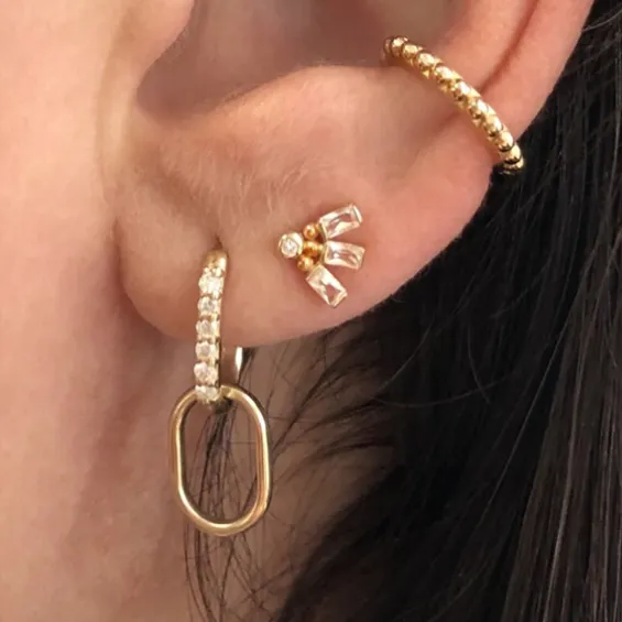 Mel Soldera Petite Deco Fan Stud